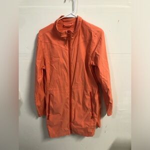 Eddie Bauer Vibrant Orange Rain Jacket Size Medium Women’s
